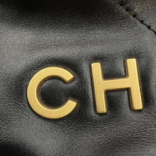 将图像加载到图库查看器中，CHANEL CHANEL22 Handbag Black AS3980 Shiny Calf Leather Size Mini
