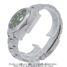 将图像加载到图库查看器中，ROLEX Datejust W36mm Stainless Steel Olive Green palm motif Dial 126200
