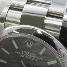 将图像加载到图库查看器中，ROLEX Datejust W36mm Stainless Steel Olive Green palm motif Dial 126200
