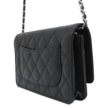 将图像加载到图库查看器中，CHANEL Matelasse Classic Chain Wallet Black AP0250 Caviar Leather
