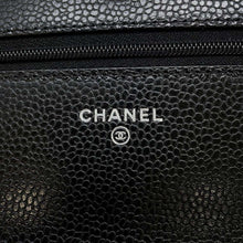 将图像加载到图库查看器中，CHANEL Matelasse Classic Chain Wallet Black AP0250 Caviar Leather
