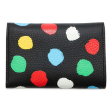 将图像加载到图库查看器中，LOUIS VUITTON LV × YK Portefeuille Capucine Compact Black/Multicolor M81963 Taurillon Leather/Painted Dot
