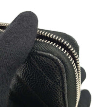 将图像加载到图库查看器中，CHANEL Matelasse Classic Zip Coin Purse Black AP0216 Caviar Leather
