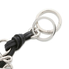 将图像加载到图库查看器中，LOEWE Anagram Bag Charm Black C821232X02 Palladium Calf Leather
