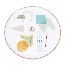 将图像加载到图库查看器中，HERMES Tart Platter (Sau HERMES) White/Multicolor Porcelain
