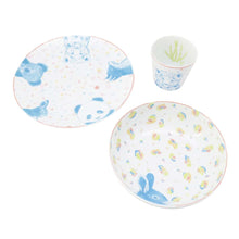 将图像加载到图库查看器中，HERMES &lt;Paspass&gt; 3-piece tableware set White/Multicolor Porcelain
