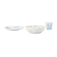 将图像加载到图库查看器中，HERMES &lt;Paspass&gt; 3-piece tableware set White/Multicolor Porcelain
