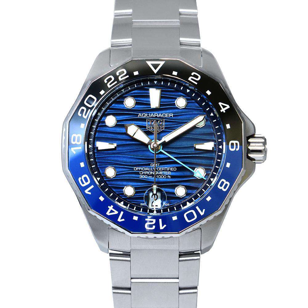 (reserved)TAG HEUER Aquaracer Professional 300 GMT W42mm Stainless Steel Blue Dial WBP5114.BA0013