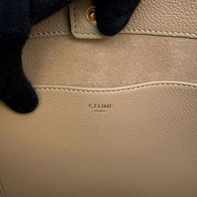 将图像加载到图库查看器中，CELINE Cabas Anais Cuir Triomphe cappuccino 118233ENY.03CP Grained CalfLeather Size Small
