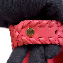 将图像加载到图库查看器中，FENDI Peekaboo ISeeU Braided Pink 8BN327 Leather Size Small
