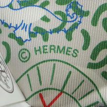 将图像加载到图库查看器中，HERMES Twilly Splash Park Gris Perle/Vert/Black Silk100%
