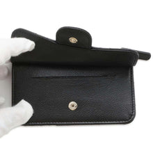 将图像加载到图库查看器中，CHANEL Matelasse Classic Zip Card Case Black AP2570 Caviar Leather
