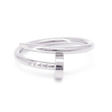 将图像加载到图库查看器中，CARTIER Juste un Clou Ring Size SM/48/#8B4226000 18K White Gold
