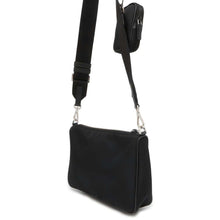 Load image into Gallery viewer, PRADA Tessuto Shoulder Bag with Pouch Black 2VH113 Nylon Leather
