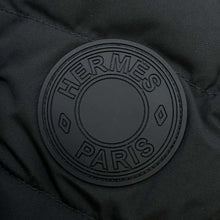 将图像加载到图库查看器中，HERMES Crude Cell Patch Quilted Down Jacket Size 38 Black Polyester100%
