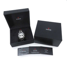 将图像加载到图库查看器中，TUDOR Black Bay Chrono W41mm Stainless Steel White Dial M79360N-0002
