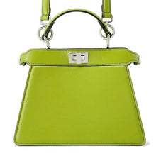 Load image into Gallery viewer, FENDI Peekaboo ISeeU Green 8BN335 Leather Size Petit
