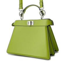 Load image into Gallery viewer, FENDI Peekaboo ISeeU Green 8BN335 Leather Size Petit
