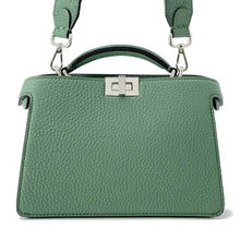 Load image into Gallery viewer, FENDI Peekaboo I.C.U. X-Cross 2WAY Shoulder Bag Green 7VA582 Leather Size Small
