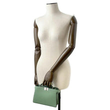 Load image into Gallery viewer, FENDI Peekaboo I.C.U. X-Cross 2WAY Shoulder Bag Green 7VA582 Leather Size Small
