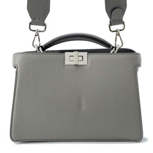 Load image into Gallery viewer, FENDI Peekaboo I.C.U. X-Cross 2WAY Shoulder Bag Gray 7VA582 Leather
