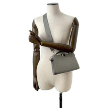 Load image into Gallery viewer, FENDI Peekaboo I.C.U. X-Cross 2WAY Shoulder Bag Gray 7VA582 Leather
