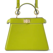 将图像加载到图库查看器中，FENDI Peekaboo ISeeU Light Green 8BN335 Leather Size Petit
