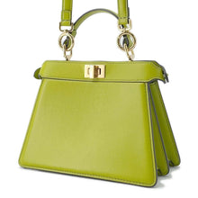 将图像加载到图库查看器中，FENDI Peekaboo ISeeU Light Green 8BN335 Leather Size Petit
