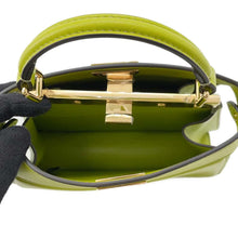 将图像加载到图库查看器中，FENDI Peekaboo ISeeU Light Green 8BN335 Leather Size Petit
