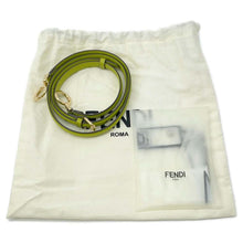 将图像加载到图库查看器中，FENDI Peekaboo ISeeU Light Green 8BN335 Leather Size Petit
