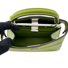 将图像加载到图库查看器中，FENDI Peekaboo IseeU Green 8BN335 Leather Size Petit
