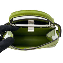 将图像加载到图库查看器中，FENDI Peekaboo IseeU Green 8BN335 Leather Size Petit
