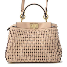 将图像加载到图库查看器中，FENDI Peekaboo braid Beige 8BN244 Leather Size Mini
