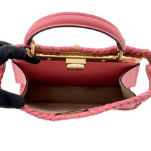 Load image into Gallery viewer, FENDI Peekaboo I See You Braided Pink 8BN327 Leather Size Small
