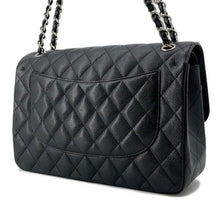 Load image into Gallery viewer, CHANEL Matelasse W Flap ChainShoulder Bag Black A58600 Caviar Leather Size 30
