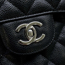 Load image into Gallery viewer, CHANEL Matelasse W Flap ChainShoulder Bag Black A58600 Caviar Leather Size 30
