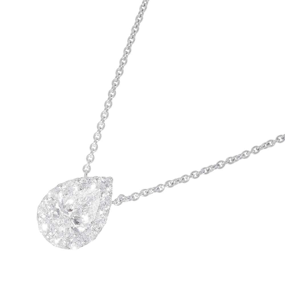 GRAFF Icon Diamond Pear Shaped Necklace 18K White Gold