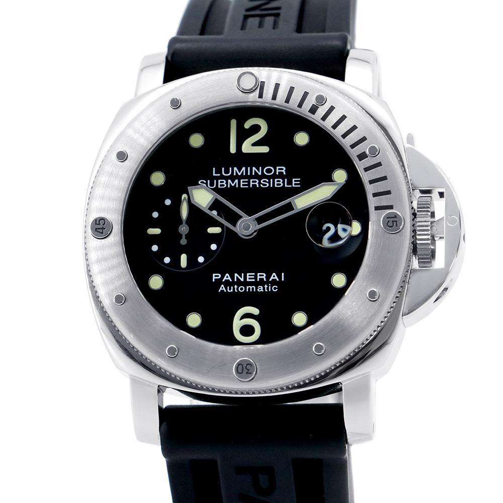 PANERAI Luminor Submersible W44mm Stainless Steel Rubber Black Dial PAM00024