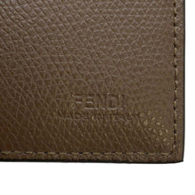 将图像加载到图库查看器中，FENDI Bifold Wallet Brown/Yellow 7M0338 PVC/Leather
