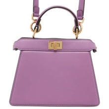 将图像加载到图库查看器中，FENDI Peekaboo Icy You Purple 8BN335 Leather Size Petit
