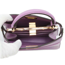 将图像加载到图库查看器中，FENDI Peekaboo Icy You Purple 8BN335 Leather Size Petit
