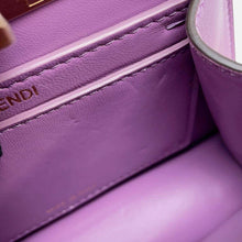 将图像加载到图库查看器中，FENDI Peekaboo Icy You Purple 8BN335 Leather Size Petit
