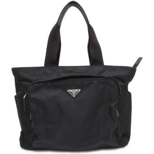 Load image into Gallery viewer, PRADA Tote Bag Black 2VG097 Nylon Leather
