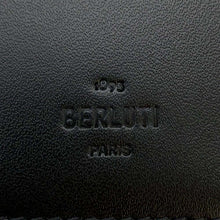 Load image into Gallery viewer, Berluti Calligraphy Santal Bi-fold Wallet Black Leather
