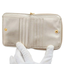 Load image into Gallery viewer, MIUMIU Compact wallet Gold 5ML522 Leather
