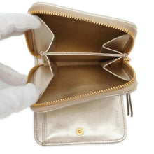 将图像加载到图库查看器中，MIUMIU Compact wallet Gold5ML522 Leather
