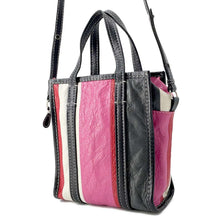 Load image into Gallery viewer, BALENCIAGA Bazar 2way Tote Bag Black/Multicolor 452458 Leather Size XS
