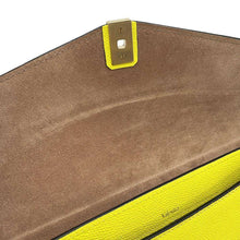 Load image into Gallery viewer, Valextra Valextra Iside Pochette Yellow Leather
