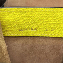 Load image into Gallery viewer, Valextra Valextra Iside Pochette Yellow Leather
