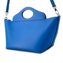 Load image into Gallery viewer, BURBERRY Soft Bucket 2way Tote Bag Blue 8039046 Leather Size Mini
